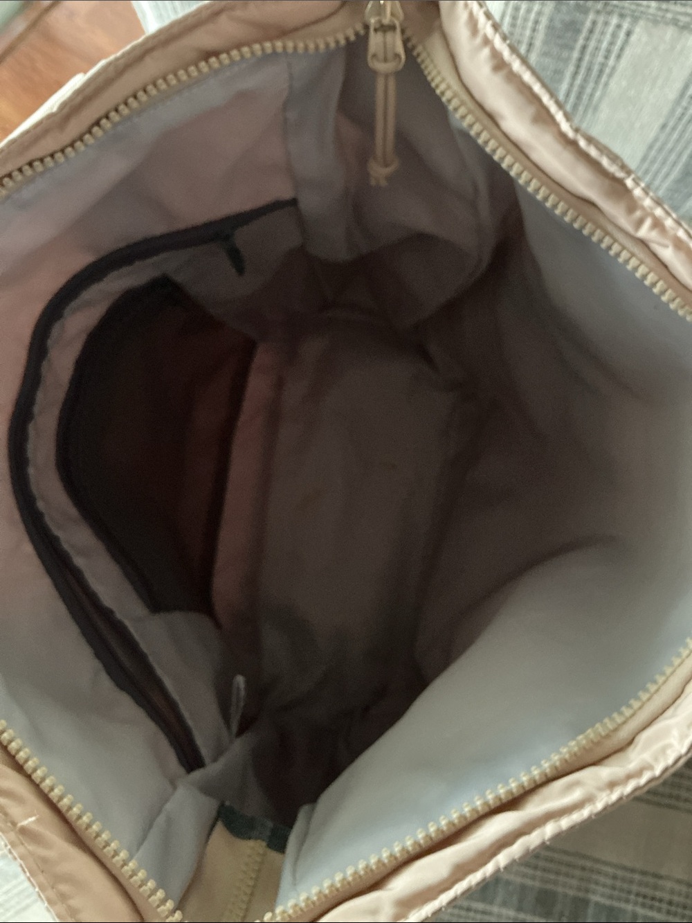 adidas Rose Blush Tote Bag with Front Zip Pocket - Picture 4 of 6